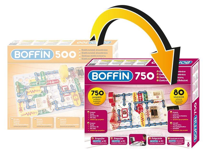 Boffin 500 - Boffin 750 bővítő elektronikai építőkészlet (GB2012)