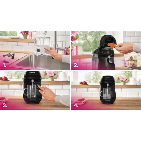 Bosch 102E KÁVÉFŐZŐ KAPSZULÁS TASSIMO HAPPY FEKETE