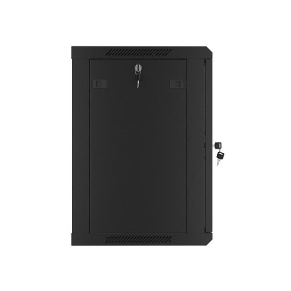 Lanberg 12U 19" fali rack szekrény 600x450mm fekete (WF01-6412-10B)