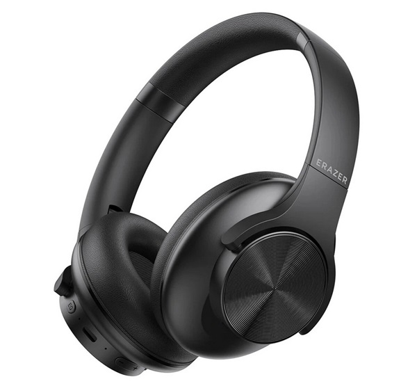 Lenovo ERAZER G50 bluetooth fejhallgató SZTEREO (v5.4, mikrofon, zajszűrő, összehajtható, 3.5mm jack aljzat) FEKETE (G50_B)