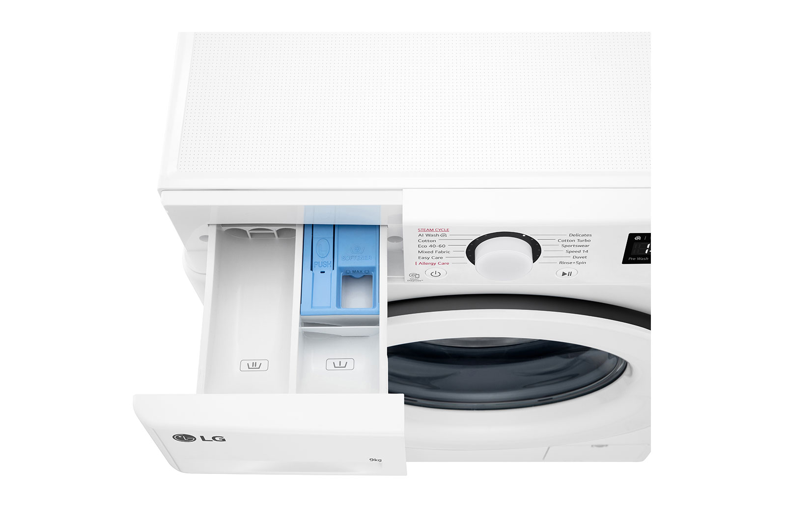 LG F2WR509SWW Elöltöltős mosógép – 9 kg, 1400 ford./perc, A Energiaosztály 