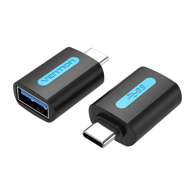 Vention USB adapter CDUB0, USB-C férfi USB 3.0 női csatlakozóra (fekete)