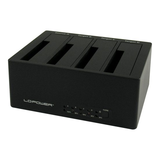 USB LC Power LC-DOCK-U3-4B-V2 HDD dokkoló állomás