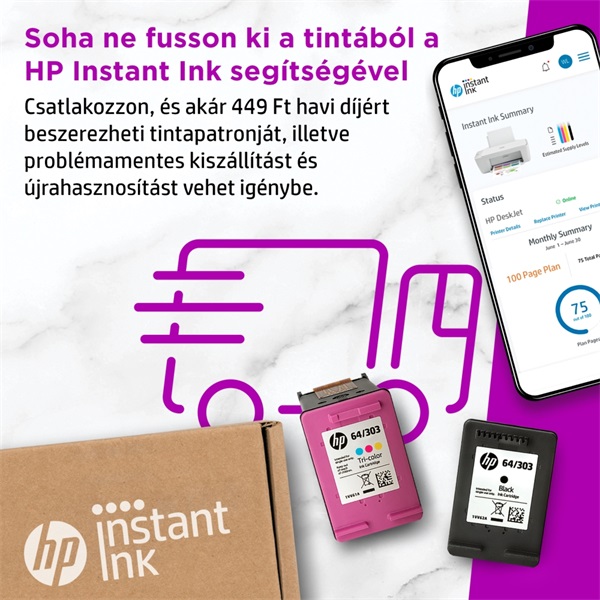 HP DeskJet 2710e All-in-One nyomtató (26K72B)