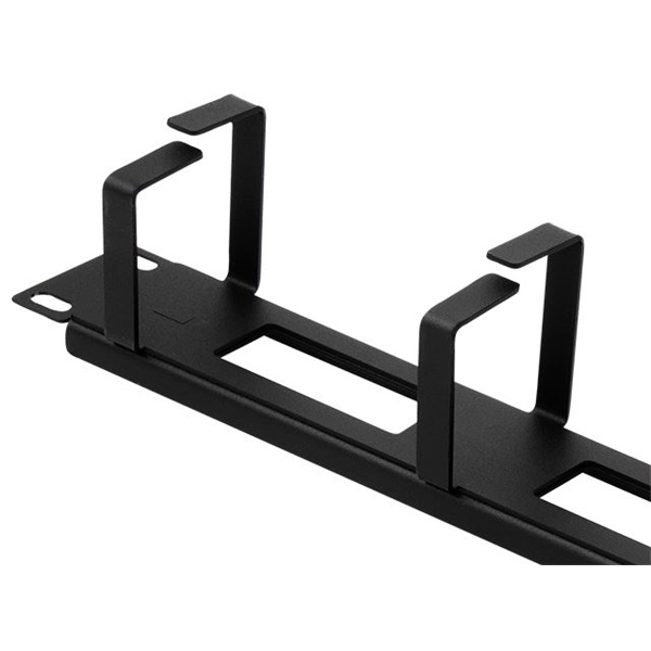 Stalflex rack szekrény kábelrendező 1U 19" 64mm fekete (CO19-1U-TB-B)