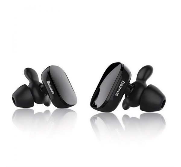 Baseus ENCOK W02 bluetooth fülhallgató SZTEREO (v4.2, TWS, mikrofon, zajszűrő, multipoint + töltőtok) FEKETE (NGW02-01)