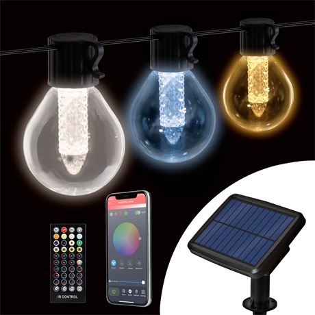 G40 11743 SMART SZOLÁR FÉNYFÜZÉR BLUETOOTH