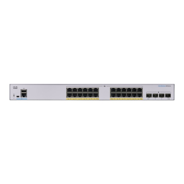 Cisco CBS250-24P-4G-EU 24 Port Gigabit PoE+ + 4 SFP Switch Cisco CBS250-24P-4G-EU 24 Port Gigabit PoE+ + 4 SFP Switch