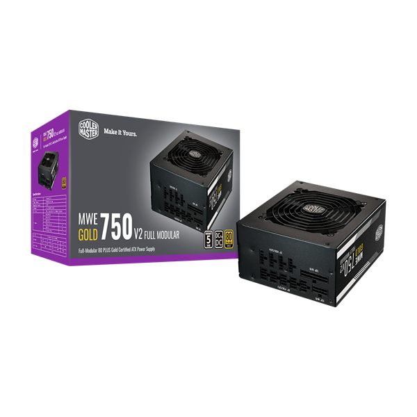 COOLER MASTER Moduáris MWE GOLD 750 V2 ATX 3.0 READY 750W 12cm 80+ Gold Tápegység 