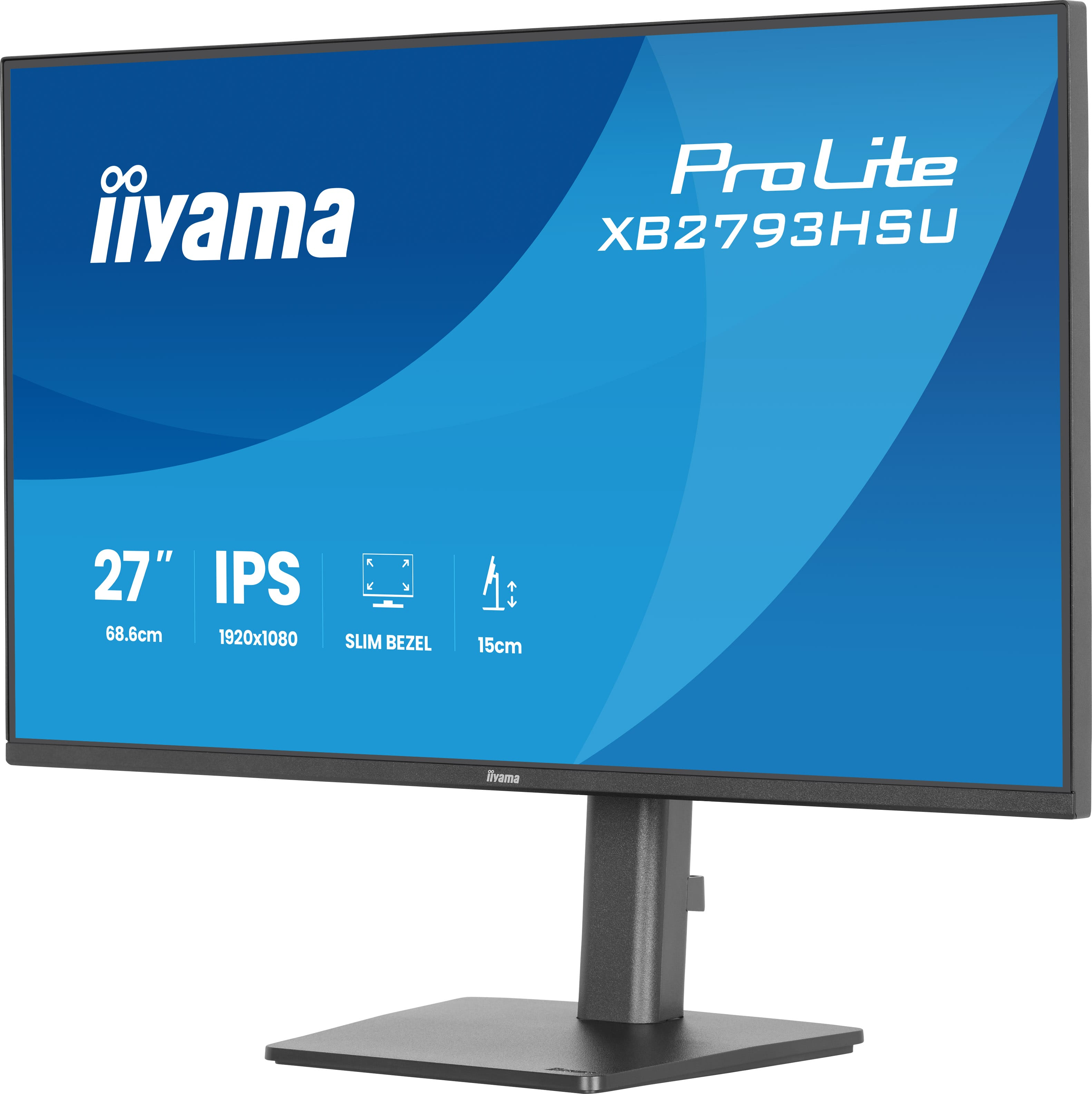 iiyama 27" ProLite XB2793HSU-B1 IPS LED Monitor - 1920x1080, Full HD, 120Hz, 1ms, Hangszóró, Fekete