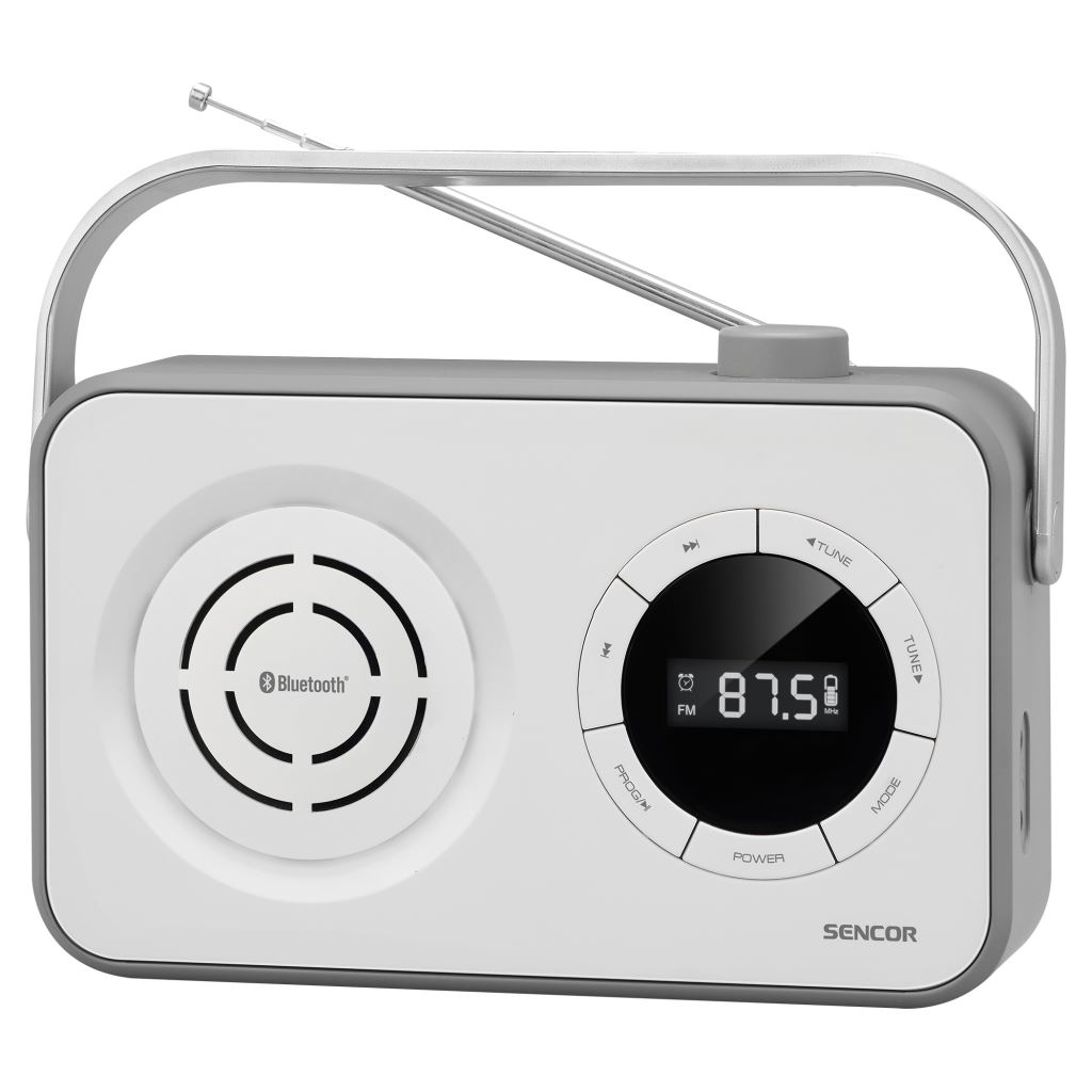 Sencor SRD 3200 W hordozható PLL FM rádiókészülék fehér-szürke Sencor SRD 3200 W hordozható PLL FM rádiókészülék fehér-szürke