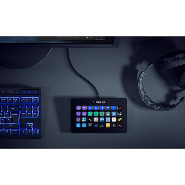 CORSAIR ELGATO STREAM DECK XL, 32 Testreszabható LCD Billentyű fekete
