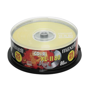 Maxell 80'/700MB 52x hengeres, zsugor (Shrink) CD lemez 10db/csom.