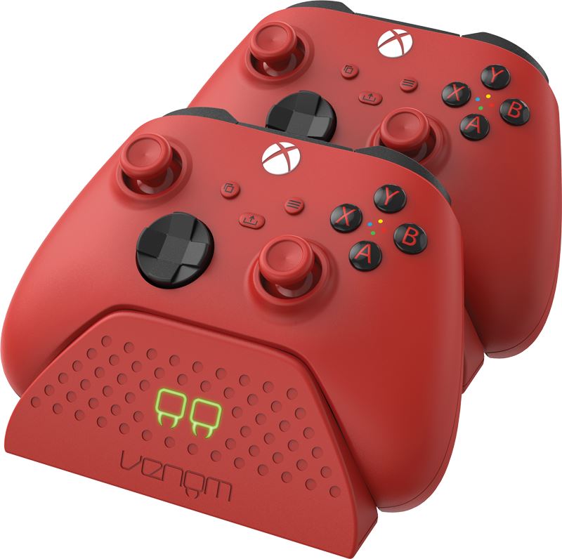 Venom VS2879 Xbox Series X/S dupla töltőállomás akkumulátorokkal piros Venom VS2879 Xbox Series X/S dupla töltőállomás akkumulátorokkal piros