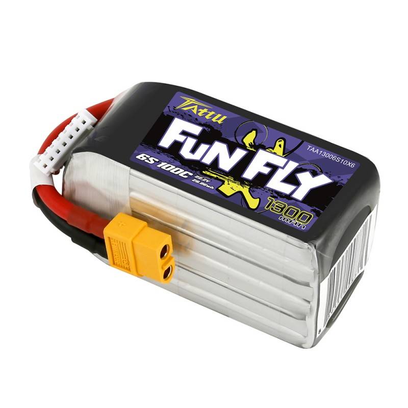 Tattu Funfly 1300mAh 22.2V 100C 6S1P XT60 akkumulátor Tattu Funfly 1300mAh 22.2V 100C 6S1P XT60 akkumulátor