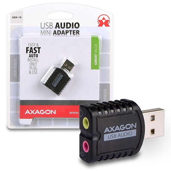 Axagon ADA-10 USB külső hangkártya