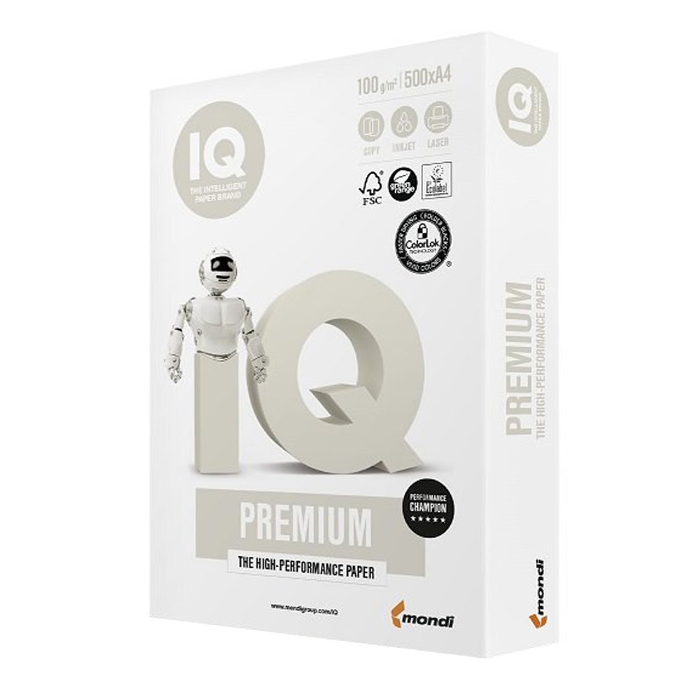 Mondi Másolópapír A4, 100g,  Premium 500ív/csomag, 4csom/doboz, (PREM410)