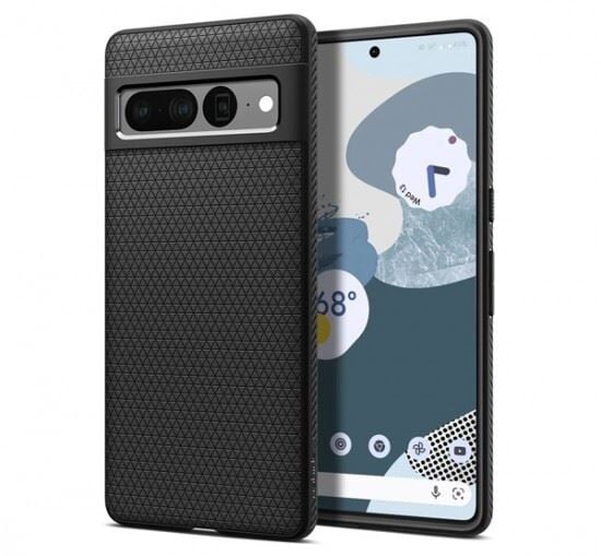 Spigen Liquid Air Google Pixel 7 Pro tok matt fekete (ACS04723) Spigen Liquid Air Google Pixel 7 Pro tok matt fekete (ACS04723)