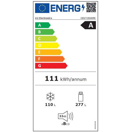 Lg GBV7280AMB Alulfagyasztós hűtőszekrény