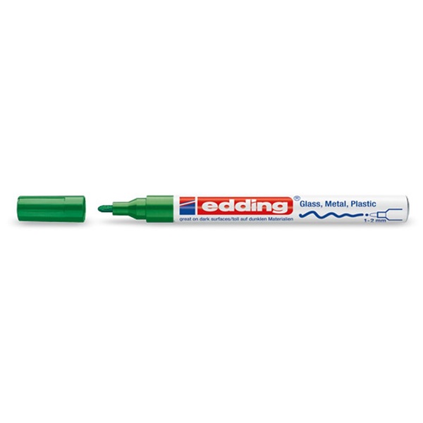 Edding 751 1-2mm zöld lakkmarker Edding 751 1-2mm zöld lakkmarker