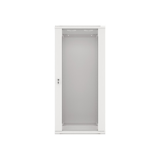 Lanberg 19" fali rack szekrény 27U/600X450 lapraszerelt, szürke V2
