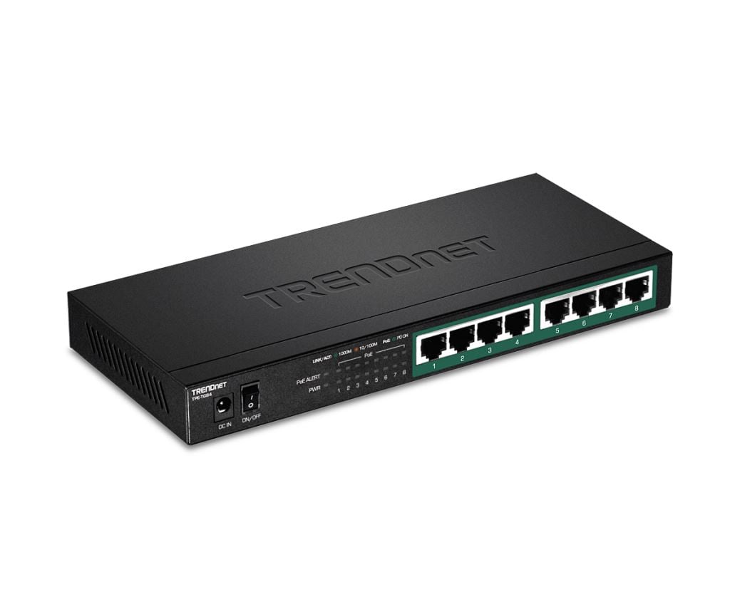 TRENDnet TPE-TG84 8 port Gigabit PoE+ Switch