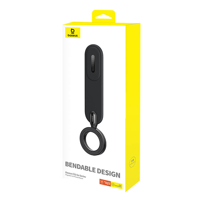Baseus C02 Magnetic Phone Holder Car Mount (black)