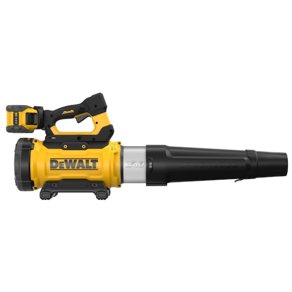 DEWALT 54V XR FLEXVOLT 1×9Ah Axiális lombfúvó akkumulátorral és töltővel