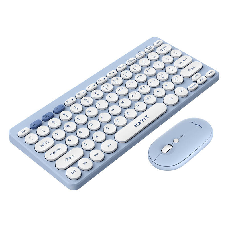 Havit KB279GCM vezeték nélküli 2 az 1-ben gaming szett billentyűzet + egér Kék 