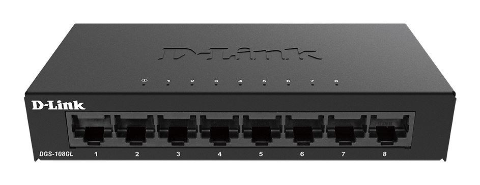 D-Link DGS-108GL/E 10/100/1000Mbps 8 portos switch D-Link DGS-108GL/E 10/100/1000Mbps 8 portos switch