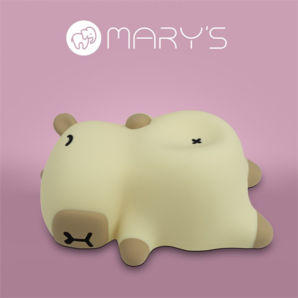 MARYS, MW61744, Alvó Kapibara LED Éjszakai fény, akkumulátoros, USB-C kábellel, 1,2W, 3000K