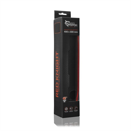  White Shark GMP-2102 Red-Knight 400x300mm gamer egérpad   Piros