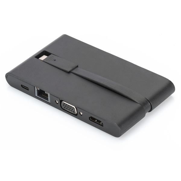 Digitus USB Type C Universal Travel Docking Station notebook dokkoló (DA-70865)