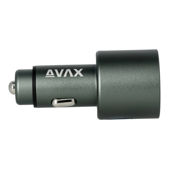  AVAX CC680B CARLY+ USB A + Type C 140W autós töltő Fekete