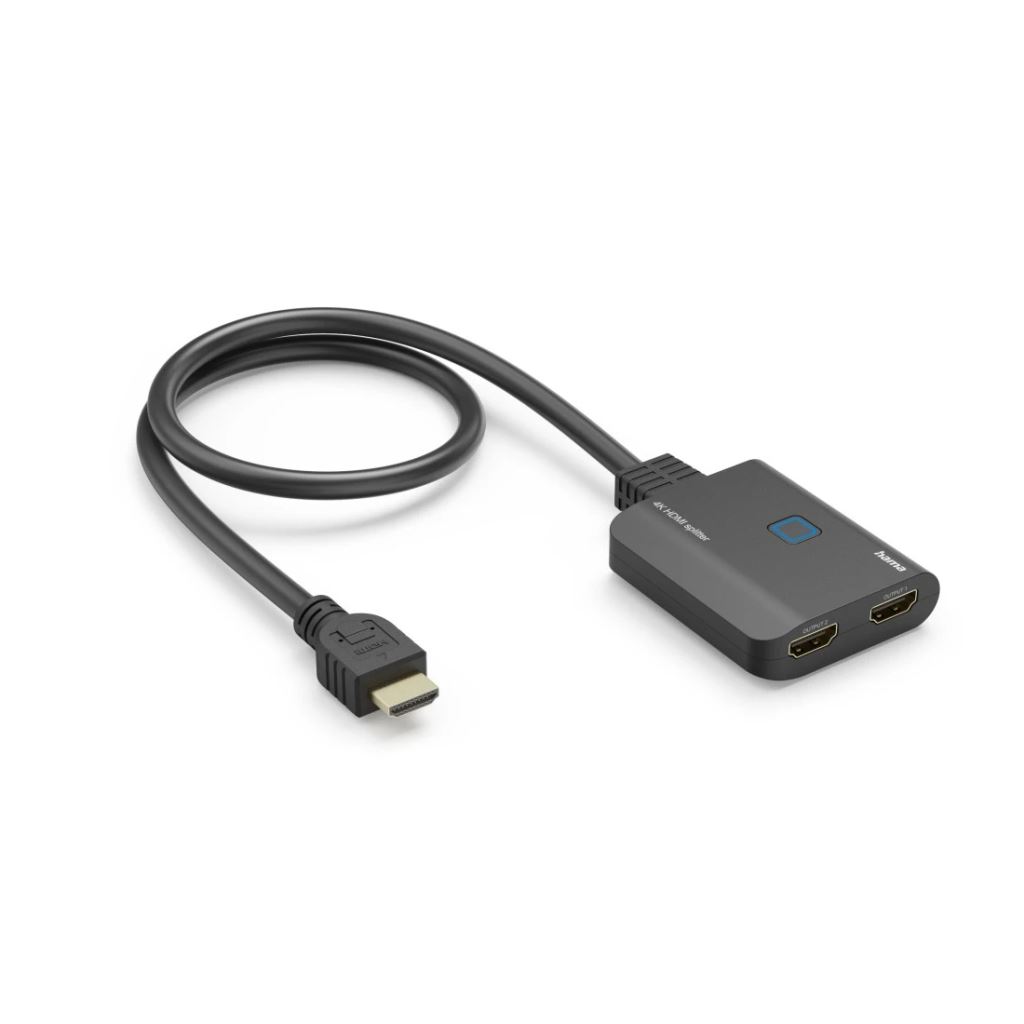 Hama 4K HDMI eloszó (1 bemenet, 2 kimenet) (00205284)