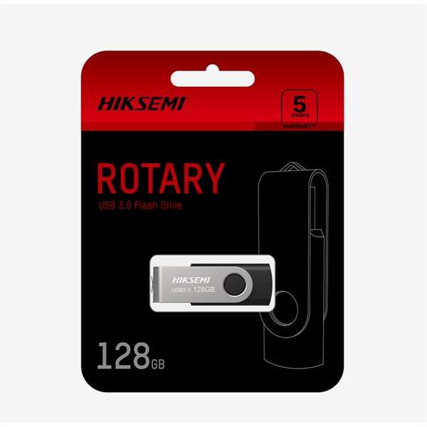 HIKSEMI 32GB M200S "Rotary" U3 USB 3.0 Pendrive Szürke-Fekete