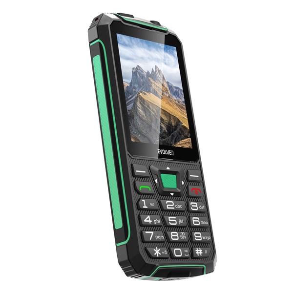 EVOLVEO Strongphone W4 2,8" DualSIM  mobiltelefon fekete-zöld