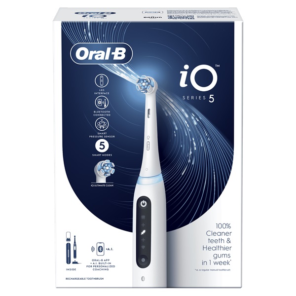 Braun Oral-B iO5 elektromos fogkefe fehér (10PO010377)