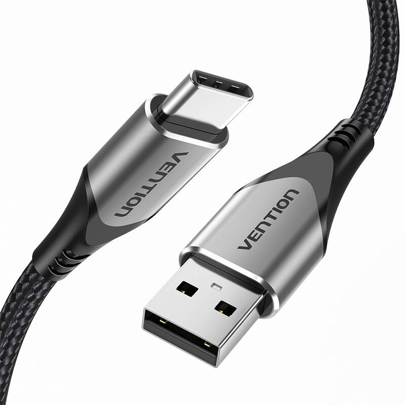 USB 2.0 A to USB-C 3A Cable Vention CODHI 3m Gray