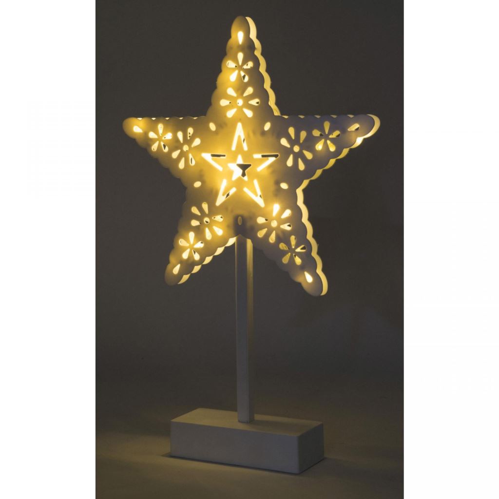 Somogyi LED-es Asztali dísz Csillag forma 39cm melegfehér (KAD 20 STAR) Somogyi LED-es Asztali dísz Csillag forma 39cm melegfehér (KAD 20 STAR)