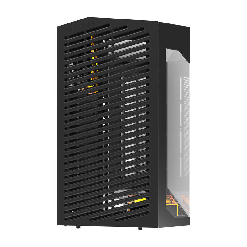 Darkflash DY470 számítógépház + 4 ventilátor Fekete 