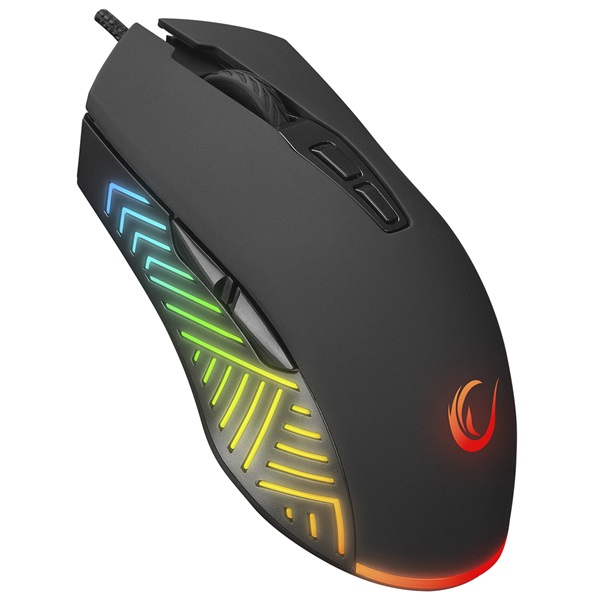 Rampage SMX-G68 SPEAR 7200DPI Gamer Egér Fekete Rampage SMX-G68 SPEAR 7200DPI Gamer Egér Fekete