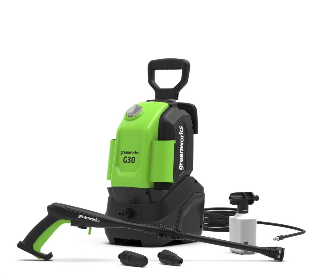 Greenworks G30 magasnyomású mosó 1500W, 120bar nyomás Greenworks G30 magasnyomású mosó 1500W, 120bar nyomás