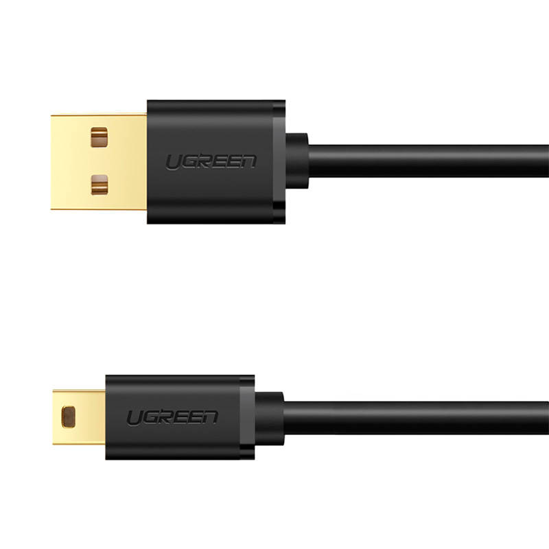 Cable USB 2.0 UGREEN 10355B, male, mini USB, 1m (black) Cable USB 2.0 UGREEN 10355B, male, mini USB, 1m (black)