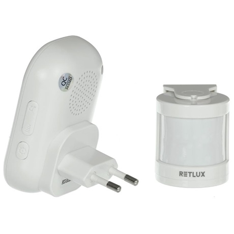 Retlux RDB 113 Hordozható akusztikus mozgás érzékelő csengő vezeték nélküli