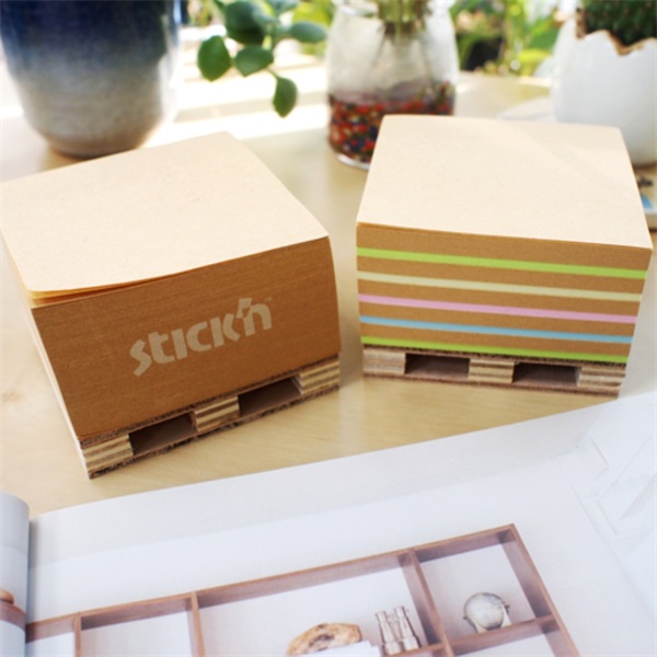 Stick`N KraftCube 76x76mm 400lap újrahasznosított színes öntapadó jegyzettömb Stick`N KraftCube 76x76mm 400lap újrahasznosított színes öntapadó jegyzettömb