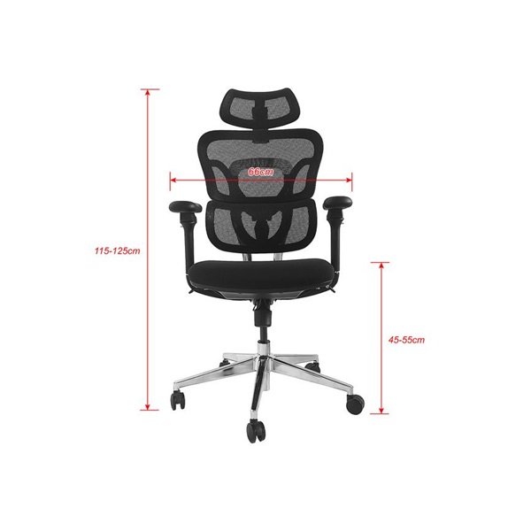Equip 651053  Premium ergonomikus  Max teherbírás: 150kg Szék   Fekete 