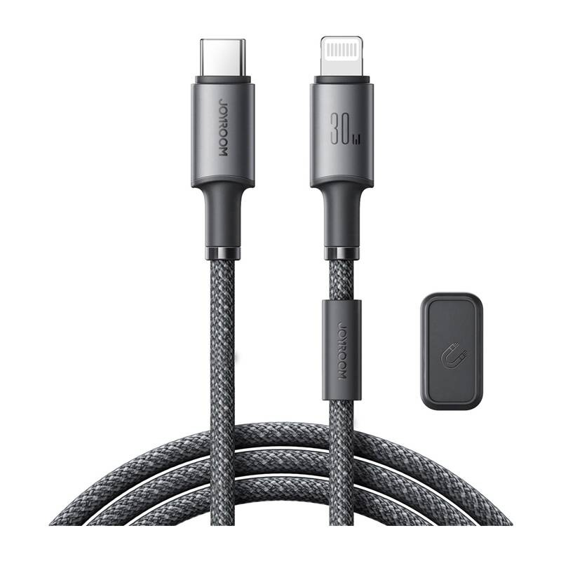 Joyroom 30W USB-C Lightning kábel, 1.2m szürke