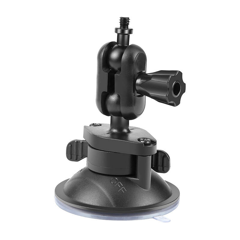 PULUZ PU544B 1/4 inch Magic Arm Suction Cup Mount  Fekete
