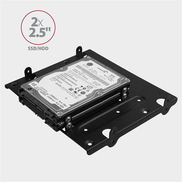 Axagon RHD-435 4x2.5"->5.25" beépítő keret fekete